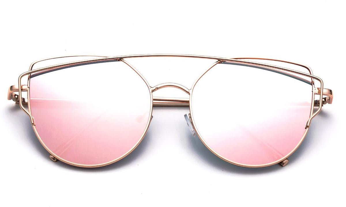 Brunch Date Rose Gold Mirrored Sunglasses | Rose gold mirrored sunglasses,  Gold mirror sunglasses, Mirrored sunglasses