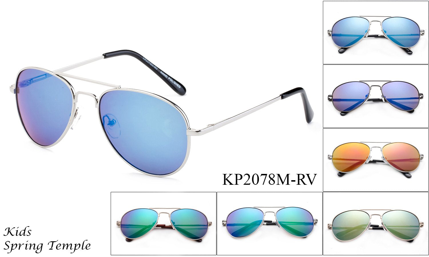 Mirrored Aviator Sunglasses for Kids